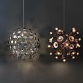 Unique Shaped Pendant Lights with Various Designs and Metal Glass Illumination for Interior Decor