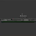 Modern Aircraft Carrier Water Transport Vehicle With Flight Deck And Tower Design