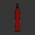 Vintage Red Gas Pump With Retro Design Analog Display And Fuel Hose