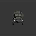 Heavy Duty Military Truck With Camouflage Paint And Large Off Road Tires