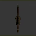Realistic 3D Model Of Spinosaurus With Open Mouth And Purple Red Skin