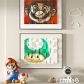 Modern Cartoon Decorative Hanging Painting 3d model