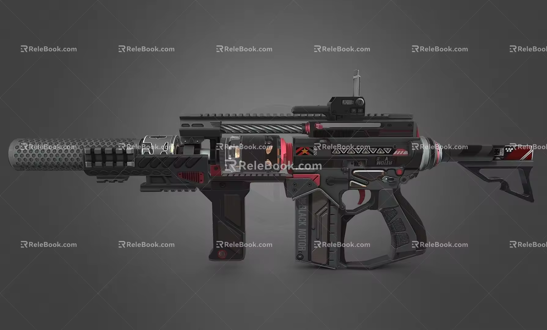 Science and technology sense weapon rifle gun game weapon game equipment 3d model