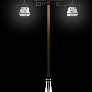 New Chinese street lamp landscape lamp 3d model