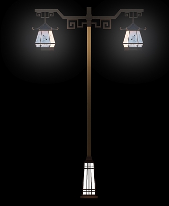 New Chinese street lamp landscape lamp 3d model