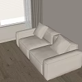 Double sofa 3d model