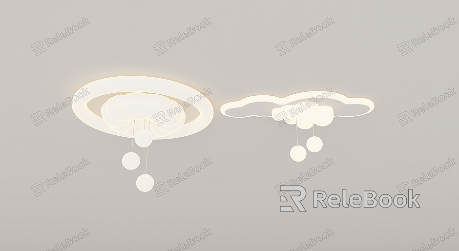 Simple Bedroom Chandelier Cream Wind Chandelier model