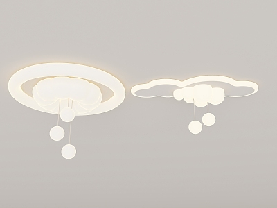 Simple Bedroom Chandelier Cream Wind Chandelier model