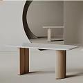 lemaire modern dining table 3d model