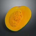 Fresh Ripe Mango Cut Open Showing Juicy Yellow Flesh Green Skin and Central Seed