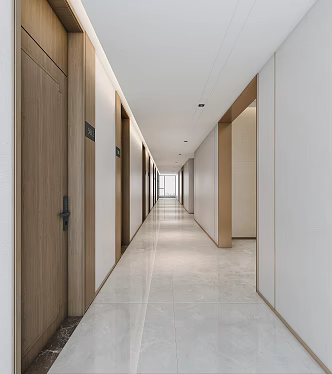 Modern Hotel Aisle 3d model