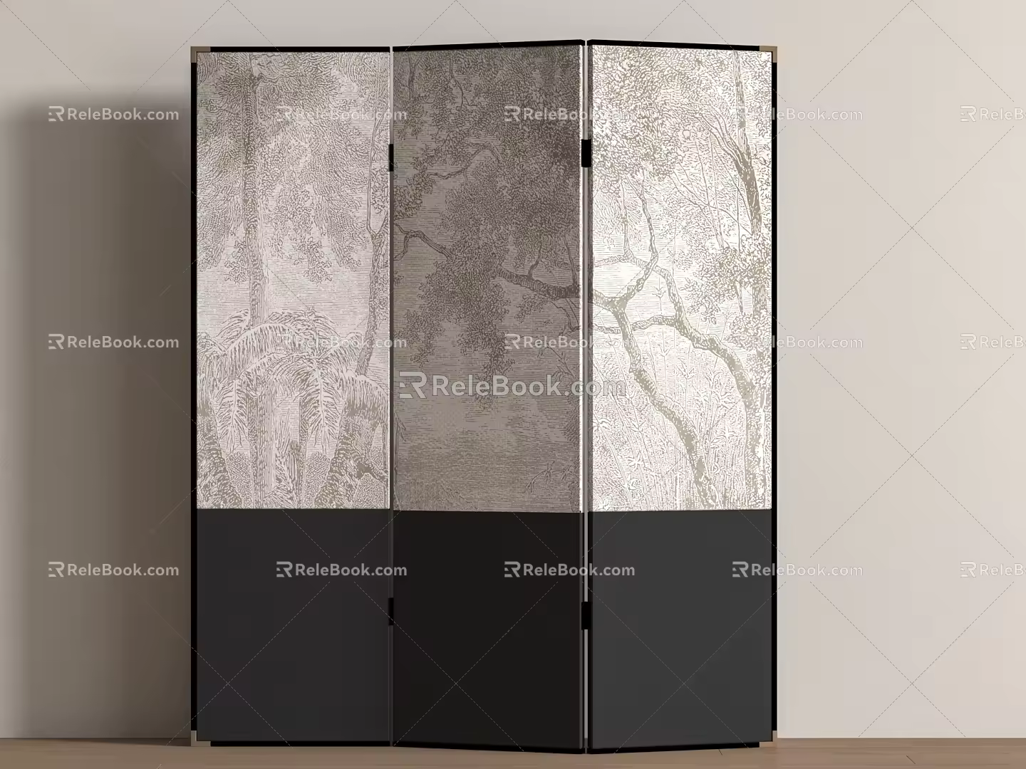 Middle Ancient Screen 3d model