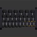 Black Dumbbell Rack With Neatly Arranged Multiple Weights For Fitness Training