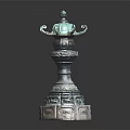 Elegant Classical Bronze Outdoor Light With Intricate Ornate Carved Decorative Design