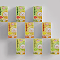 Colorful Lactic Acid Bacteria Drinks in Cartoon Character Packaging with Various Fruit Flavors