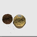 Ferrero Rocher Chocolate Ball With Gold Foil Wrapping And Crunchy Hazelnut Pieces