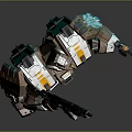 Modern Robot Mech Warrior Mech Soldier Machine Battlearm Mechanical Battlearm 3d model