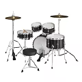 Modern Drum Instrument Drum 3d model
