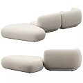Modern Beige Modular Sofa Set With Soft Cushions And Sectional Design For Living Room
