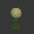 Vintage Globe Decorative Furniture With Classic Design And Sturdy Base For Home Decor