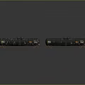 Industrial Equipment Heavy Duty Tank Cars With Connected Metal Bodies And Freight Wheels