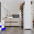Elegant Modern Hair Salon Interior With Stylish Chairs Mirrors And Decorative Plants