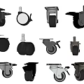 Various Caster Wheel Designs With Swivel Locking And Heavy Duty Features For Equipment