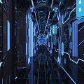 Modern KTV Interior Design With Stylish Neon Lights And Comfortable Lounge Area