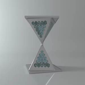 Creative decorative ornaments time hourglass 3d model