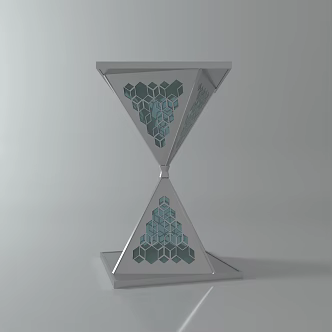 Creative decorative ornaments time hourglass 3d model