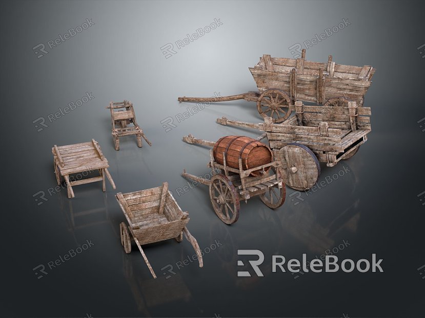 Modern ancient frame car rickhuke frame car trolley model