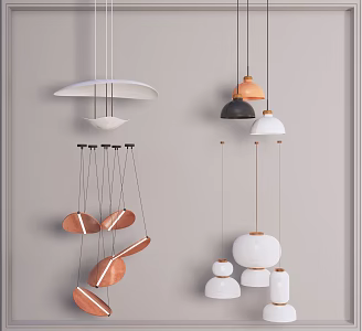 Modern chandelier 3d model