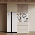 Contemporary Sideboard Interior Design With Storage Cabinets Drawers Modern Countertop And Decor Items
