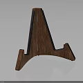 Wooden Triangular Stand Equipment With Solid Structure For Stable Display Support 3d model