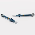 Weapons of old missiles 3d model