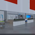 Modern Industrial Office Pantry With Comfortable Lounge Seats And Full Set Of Fitness Facilities