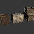 Rustic Wooden Crates In Various Sizes For Home Storage And Decoration