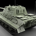 German Tank Tiger Tank Heavy Tank World War II Tank King Tiger Tank 3d model