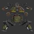 Modern Robot Warrior Mechanical Combat Police Mechanical Armor 3d model