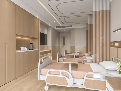 hospital ward 3d model