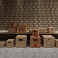 Modern Storage Box Paper Box Shoe Box Gift Box 3d model