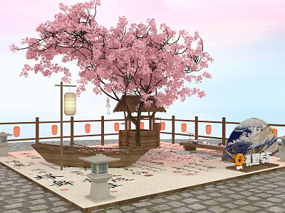 New Chinese Style Beauty Chen Guo Cherry Blossom Beauty Chen 3d model