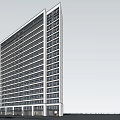 Modern Residential Building 3d model
