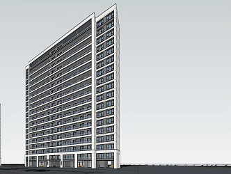 Modern Residential Building 3d model