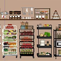 Storage rack for fruits and vegetables 3d model