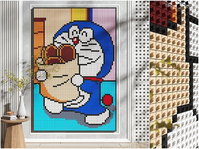 Modern Decorative Painting Doraemon 3d model