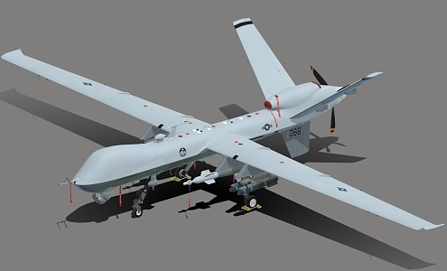 MQ9A Reaper UAV Reconnaissance UAV Observation and Hit Integrated UAV 3d model