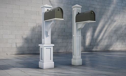 Modern mailbox 3d model