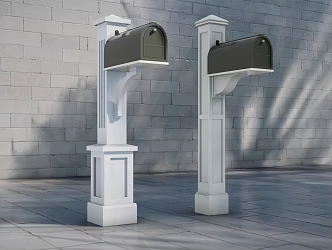 Modern mailbox 3d model