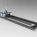 Industrial CNC Gantry Cutting Equipment With Precision Rail System And Mechanical Arm
